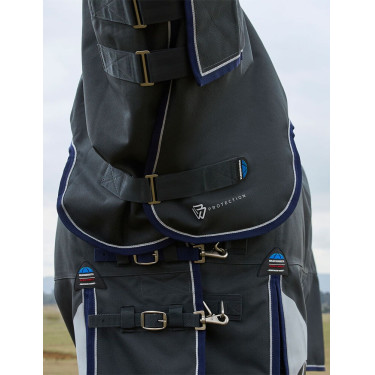 Manta ComFiTec Ultra Turnout WeatherBeeta com pescoço destacável 100 g Preto