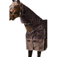 Capa de exterior leve Glasgow com cobertura de pescoço Horze Azul escuro