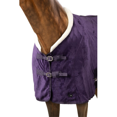 Cobertor polar Lincoln com gola de pele Horze Beladona negra