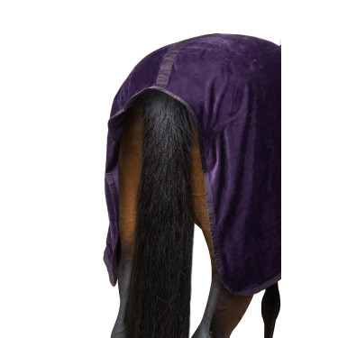 Cobertor polar Lincoln com gola de pele Horze Beladona negra