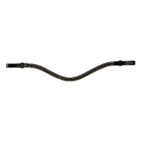 Frontal com strass Horze Columbia Preto / prata