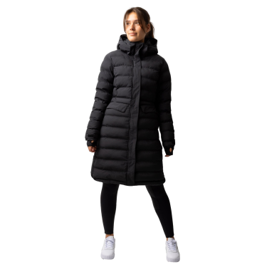 Parka impermeável feminina B Vertigo Celeste Beleza negra Preto