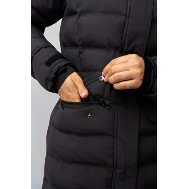 Parka impermeável feminina B Vertigo Celeste Beleza negra Preto