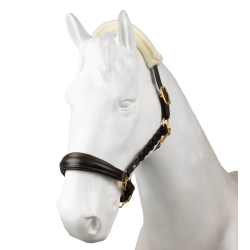 Cabeção de couro Horze Rennes Castanho