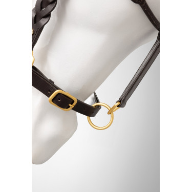 Cabeção de couro Horze Rennes Castanho