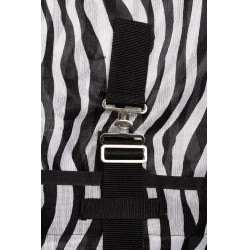 Capa anti-moscas para póneis com proteção de pescoço Horze Defender Zebra Motivos