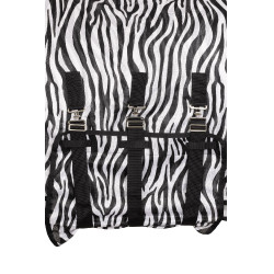 Capa anti-moscas para póneis com proteção de pescoço Horze Defender Zebra Motivos