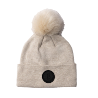 Gorro tricotado com pompom removível B Vertigo Sydney Pedra-pomes castanha (castanho claro) Bege