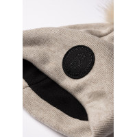 Gorro tricotado com pompom removível B Vertigo Sydney Pedra-pomes castanha (castanho claro) Bege