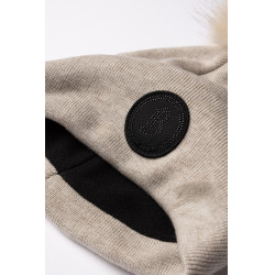 Gorro tricotado com pompom removível B Vertigo Sydney Pedra-pomes castanha (castanho claro) Bege