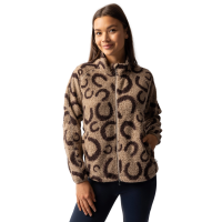 Casaco polar feminino Horze Ariana Estampa marrom