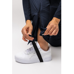 Calças full grip femininas Horze Annica Mirtilo Cinzento