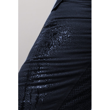 Calças full grip femininas Horze Annica Mirtilo Cinzento