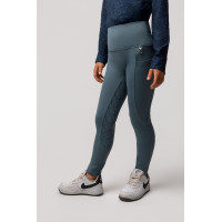 Legging térmico com grip integral para crianças Horze Gillian Cinza tempestade Legging térmico com grip integral para crianças Horze Gillian Cinza tempestade