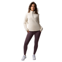 Sweatshirt polar anorak feminino Horze Frieda Azul jato strem