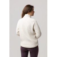 Sweatshirt polar anorak feminino Horze Frieda Azul jato strem