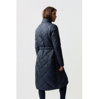 Casaco interior comprido para impermeável Horze Hazel Titã marinho Azul-marinho