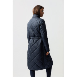 Casaco interior comprido para impermeável Horze Hazel Titã marinho Azul-marinho