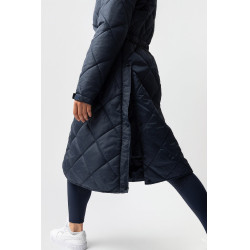 Casaco interior comprido para impermeável Horze Hazel Titã marinho Azul-marinho