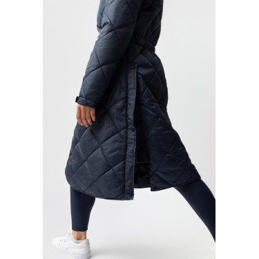 Casaco interior comprido para impermeável Horze Hazel Titã marinho Azul-marinho