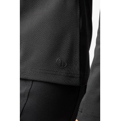 T-shirt de treino de manga comprida para mulher Horze Lilian Preto