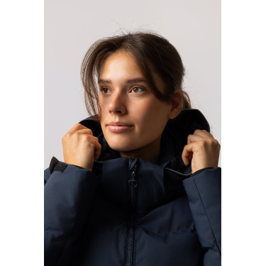 Casaco acolchoado Horze Dina Mirtilo Cinzento
