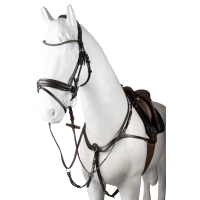 Peitoral com peiteira Horze Hampstead Castanho