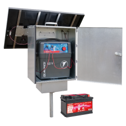 Kit eletrificador solar Lacmé estive 5J 66W antivandalismo Kit eletrificador solar Lacmé estive 5J 66W antivandalismo