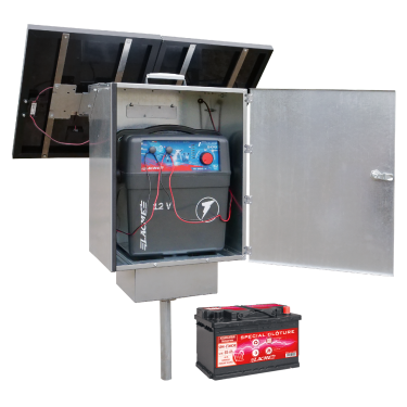 Kit eletrificador solar Lacmé estive 5J 66W antivandalismo Kit eletrificador solar Lacmé estive 5J 66W antivandalismo