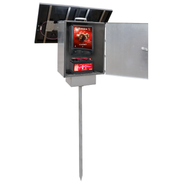 Kit eletrificador solar Lacmé SMax solar antifurto Kit eletrificador solar Lacmé SMax solar antifurto