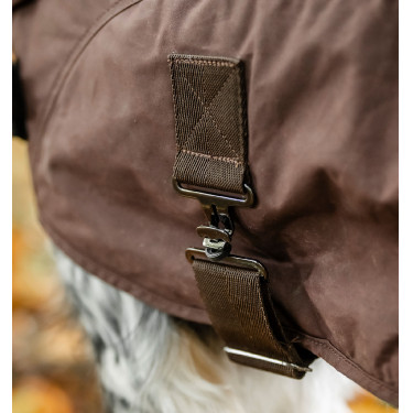 Manta para cão Horseware Heritage Newmarket Castanho / azul-marinho Witney Manta para cão Horseware Heritage Newmarket Castanho / azul-marinho Witney