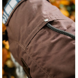 Manta para cão Horseware Heritage Newmarket Castanho / azul-marinho Witney Manta para cão Horseware Heritage Newmarket Castanho / azul-marinho Witney