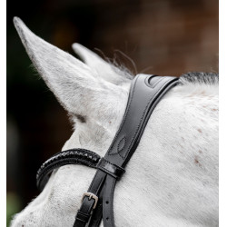 Bridão Horseware Diamante com Flasheur Preto / preto