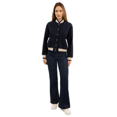 Bomber Harcour Beryl mulher Marinho Azul-marinho