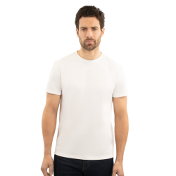 T-shirt Harcour Titouan homem Branco T-shirt Harcour Titouan homem Branco