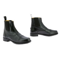 Botas Infantis Equithème Zip Couro Preto