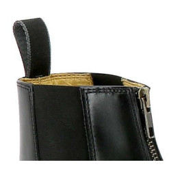 Botas Infantis Equithème Zip Couro Preto