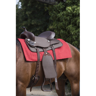 Tapete Westride Navajo algodão/acrílico liso Vermelho