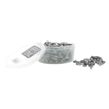 Elásticos de silicone Hippo-Tonic Prateado Cinzento
