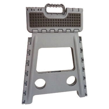 Banco-escada dobrável Hippo-Tonic Grip Cinzento