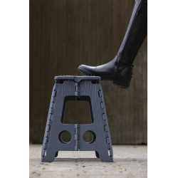 Banco-escada dobrável Hippo-Tonic Grip Cinzento