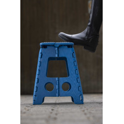 Banco-escada dobrável Hippo-Tonic Grip Turquesa Azul