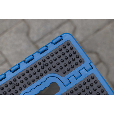 Banco-escada dobrável Hippo-Tonic Grip Turquesa Azul