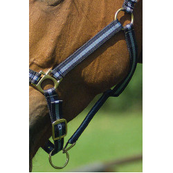 Cabeçada de nylon forrada a couro Norton Marinho / céu Azul Cabeçada de nylon forrada a couro Norton Marinho / céu Azul