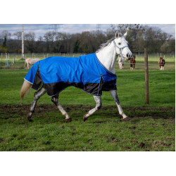 Cobertura Equithème Tyrex 1200D Aisance Azul / preto