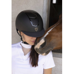 Capacete Equithème Airy Preto / carbono / preto
