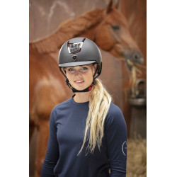 Capacete Equithème Airy Prata / preto