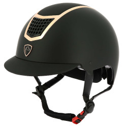 Capacete Equithème Airy Ouro rosa / preto