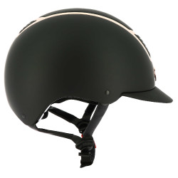 Capacete Equithème Airy Ouro rosa / preto
