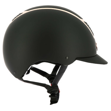 Capacete Equithème Airy Ouro rosa / preto